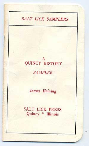 Immagine del venditore per A Quincy History Sampler venduto da Between the Covers-Rare Books, Inc. ABAA