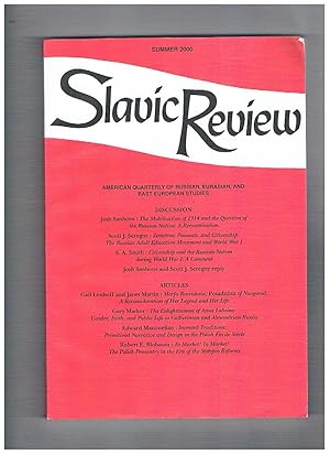 Immagine del venditore per Slavic Review, American Quarterly of Russian, Eurasian and East European Studies, volume 59, n 2 - Summer, n 4 - Winter, 2000. Contengono: The Mobilization of 1914 and the Question of the Russian Nation: A Reexamination; Prague-Vienna, Prague-Berlin: The Hidden Geography of Czech Modernism; ecc. venduto da Libreria Gull