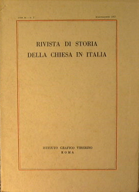 Rivista di storia della chiesa in Italia