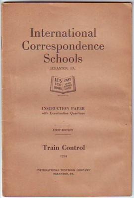 Train Control, Instruction Paper with Examination Questions