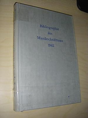 Bild des Verkufers fr Bibliographie des Musikschrifttums 1962 (BMS) zum Verkauf von Versandantiquariat Rainer Kocherscheidt