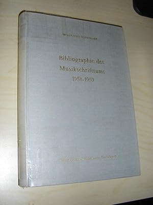 Bibliographie des Musikschrifttums 1958 - 1959 (BMS)