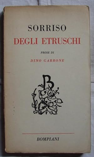 Seller image for SORRISO DEGLI ETRUSCHI - PROSE - A CURA DI MARCO VALSECCHI for sale by Libreria anticuaria El Hierofante