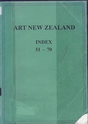 Art New Zealand Index Numbers 51-70.