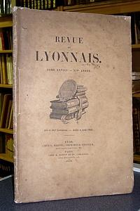 Imagen del vendedor de Revue du Lyonnais, Tome XXVIII - XIV anne, 1948 a la venta por Le Beau Livre