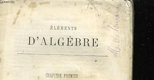 Seller image for ELEMENTS D'ALGEBRE for sale by Le-Livre