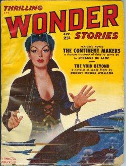 Seller image for THRILLING WONDER Stories: April, Apr. 1951 ("The Continent Makers") for sale by Books from the Crypt