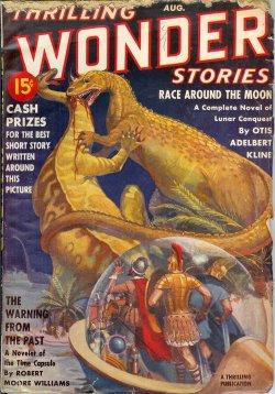 Imagen del vendedor de THRILLING WONDER Stories: August, Aug. 1939 a la venta por Books from the Crypt