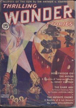 Image du vendeur pour THRILLING WONDER Stories: April, Apr. 1938 mis en vente par Books from the Crypt