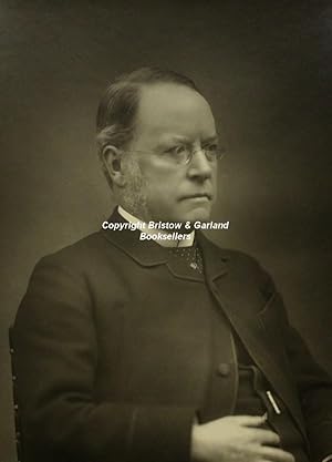 Imagen del vendedor de Lyon Playfair, 1st Baron Playfair (1818-1898; Chemist, scientific adviser and politician), a portrait, by Herbert Rose Barraud (1845- 1895), vintage photograph, carbon print, half length. a la venta por Bristow & Garland