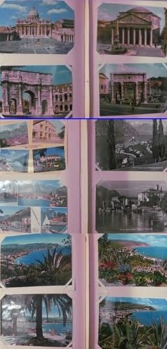 Italienalbum mit mindestens 150 farbigen Ansichtskarten und Postkarten incl. ca. 30 Schweiz, Öste...