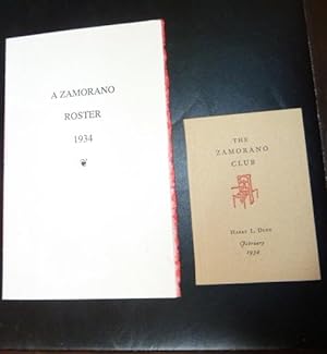 Imagen del vendedor de A Zamorano Roster 1934. a la venta por The Bookstall