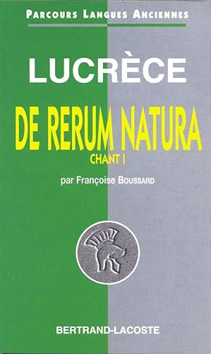 Lucrèce : De rerum natura, chant I