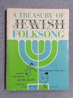 Bild des Verkufers fr A Treasury of Jewish Folksong zum Verkauf von Book Nook