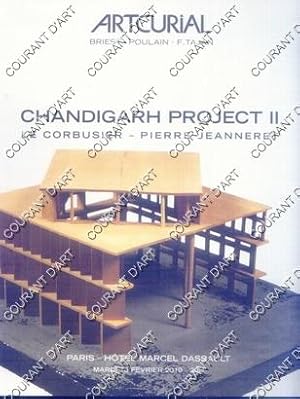 CHANDIGARH PROJECT II : LE CORBUSIER - PIERRE JEANNERET . MEUBLE DE RANGEMENT, FAUTEUILS, BIBLIOT...