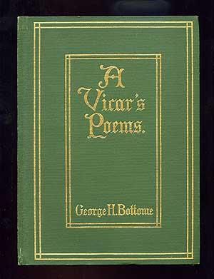 Bild des Verkufers fr A Vicar's Poems zum Verkauf von Between the Covers-Rare Books, Inc. ABAA