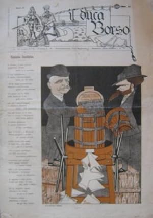 IL DUCA BORSO, periodico satirico modenese - 1905 - n. 49 del dicembre 1905 - ANNO SESTO - con di...