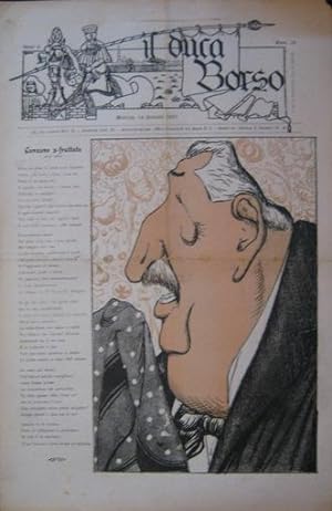 IL DUCA BORSO, periodico satirico modenese - 1905 - n. 28 del 14 gennaio 1905 - ANNO SESTO - con ...