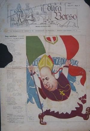 IL DUCA BORSO, periodico satirico modenese - 1906 - n. 07 del 24 marzo 1906 - ANNO SETTIMO - con ...