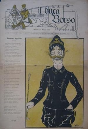 IL DUCA BORSO, periodico satirico modenese - 1902 - n. 08 del 03 maggio 1902 - ANNO TERZO - con d...