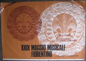 MANIFESTO MAGGIO MUSICALE FIORENTINO - 1966 .- dal 7 maggio al 3 luglio, Firenze, Stiav, 1966
