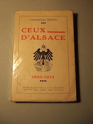 Imagen del vendedor de Ceux D'alsace 1900-1914 a la venta por Domifasol