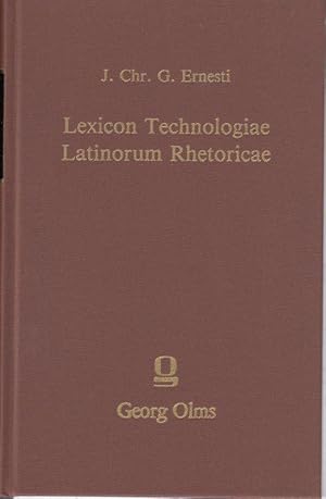 Image du vendeur pour Lexicon Technologiae Latinorum Rhetoricae. mis en vente par Antiquariat Bcheretage
