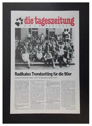 Bild des Verkufers fr Radikales Trendsetting fr die 90er - Gesprch mit der bislang einzigen "Chefin" der Tageszeitung: Georgia Tornow zum Verkauf von Antiquariat Strter