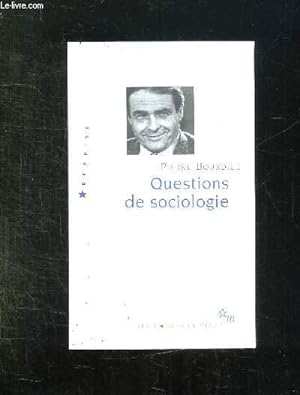 Seller image for QUESTIONS DE SOCIOLOGIE. for sale by Le-Livre