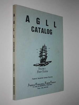 Seller image for AGLL Catalog Volume I First Edition for sale by Cover to Cover Books & More