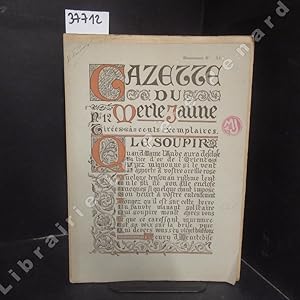 Imagen del vendedor de Gazette du Merle Jaune a la venta por Librairie-Bouquinerie Le Pre Pnard