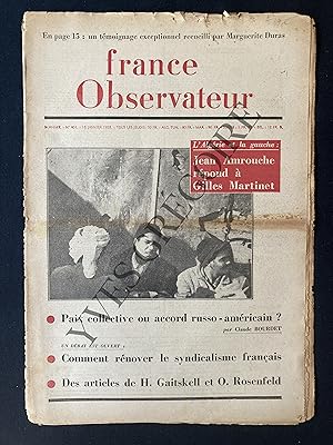 FRANCE OBSERVATEUR-N°401-16 JANVIER 1958