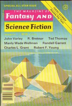 Imagen del vendedor de The Magazine of Fantasy and Science Fiction March 1978, The Seventh Fool, The Persistence of Vision, Hear Me Now My Sweet Abbey Rose, The Horror Out of Time, ++ a la venta por Nessa Books