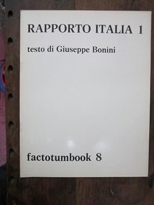 Immagine del venditore per Rapporto Italia 1 (Factotumbook 8) venduto da Atlantic Bookshop