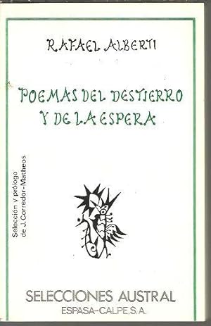 Seller image for POEMAS DEL DESTIERRO Y DE LA ESPERA. ANTOLOGIA. for sale by Librera Javier Fernndez