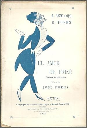 Imagen del vendedor de EL AMOR DE FRINE. a la venta por Librera Javier Fernndez
