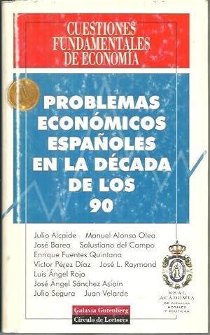 Imagen del vendedor de PROBLEMAS ECONOMICOS ESPAOLES EN LA DECADA DE LOS 90. a la venta por Librera Javier Fernndez