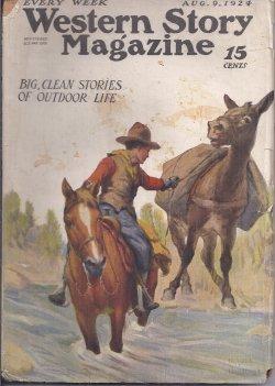 Seller image for WESTERN STORY Magazine: August, Aug. 9, 1924 ("The Love of Danger") for sale by Books from the Crypt