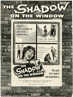 Bild des Verkufers fr The Shadow on the Window (Original pressbook for the 1957 film) zum Verkauf von Royal Books, Inc., ABAA