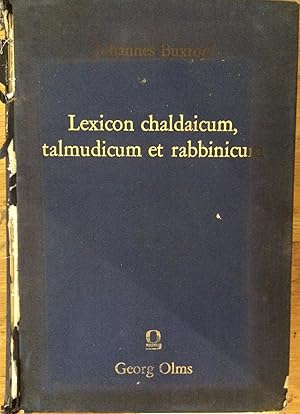 Seller image for Lexicon chaldaicum, talmudicum et rabbinicum for sale by Arthur Probsthain