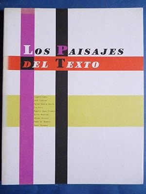 Imagen del vendedor de Los Paisajes del Texto. a la venta por Carmichael Alonso Libros