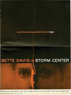 Bild des Verkufers fr Storm Center (Original Film Pressbook) zum Verkauf von Royal Books, Inc., ABAA