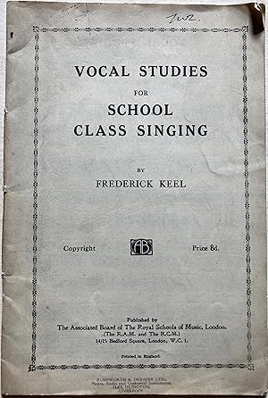 Vocal Studies For School Class Singing