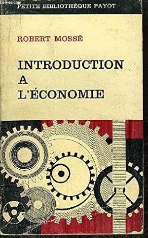 Imagen del vendedor de Introduction  l'conomie a la venta por JLG_livres anciens et modernes