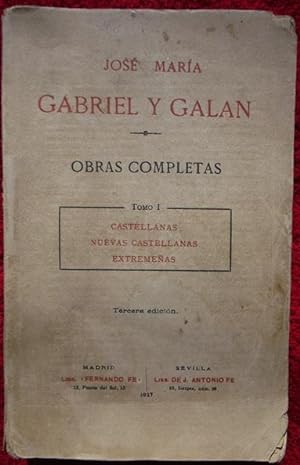Seller image for Obras completas Tomo I. Castellanas, Nuevas Castellanas, Extremeas for sale by Librera Mamut