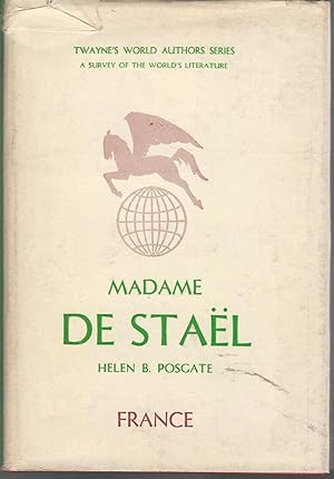 Image du vendeur pour Madame De Stael (Twayne's World Authors Series) mis en vente par Dorley House Books, Inc.