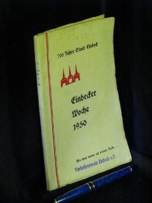 Wegweiser durch die Einbecker Woche 1950 vom 6. bis 13. August - 700 Jahre Stadt Einbeck - Wo dre...