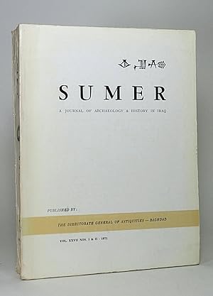 Imagen del vendedor de Sumer: A Journal of Archaeology and History in Iraq. Volume XXVII (27), No. 1 & 2. (1971). a la venta por Librarium of The Hague