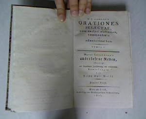 Immagine del venditore per M. T. Ciceronis Orationes selectae, cum analysi rhetorica, commentario et adnotationibus. M. Tullius Cicero's Auserlesene Reden, bersezt mit hengefgter Zergliederung und erluternden Ammerkungen. Band 5. Auserlesene Bibliothek der vorzglichen lateinischen Klassiker. Band enthlt: Oratio pro A. Cluentio Avito. - Oratio pro Q. Rosico Comoedo. venduto da Antiquariat Bookfarm