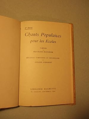 Seller image for Chants Populaires Pour Les Ecoles for sale by Domifasol